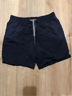 all in motion Black Athletic Drawcord Shorts with Heathered Gray Tie